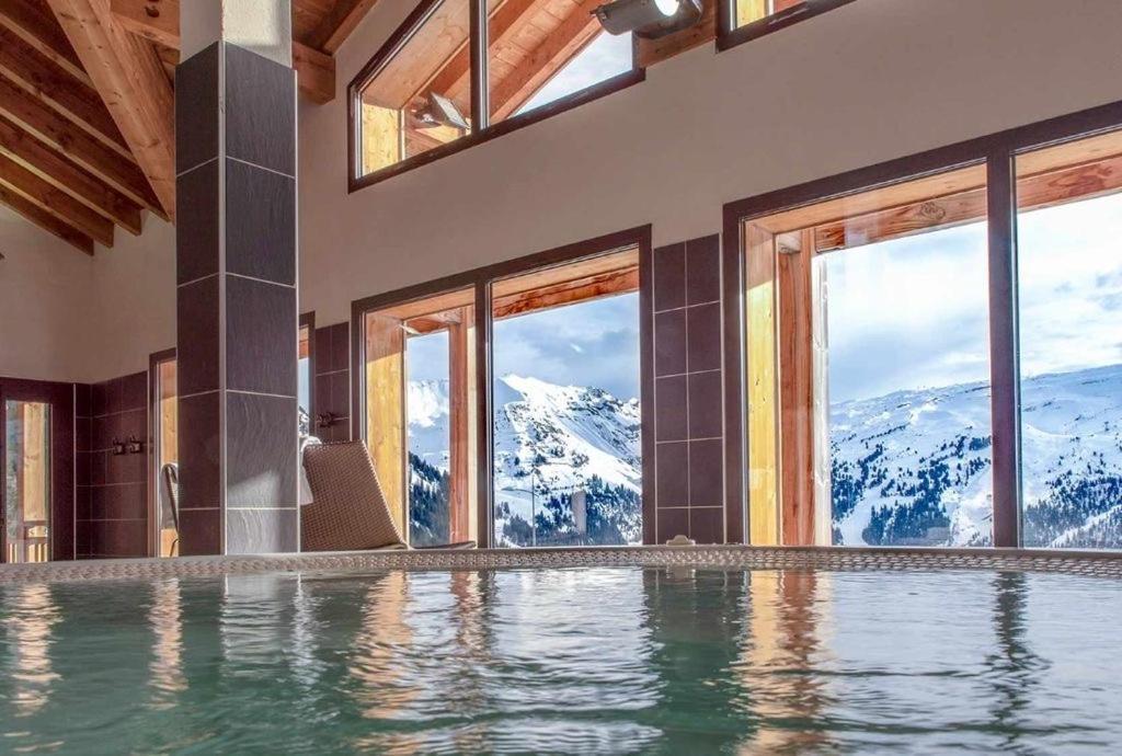 Vue Panoramique Sur Les Montagnes Plein Sud - T2 Skis Aux Pieds, Piscine & Spa Flaine Ngoại thất bức ảnh