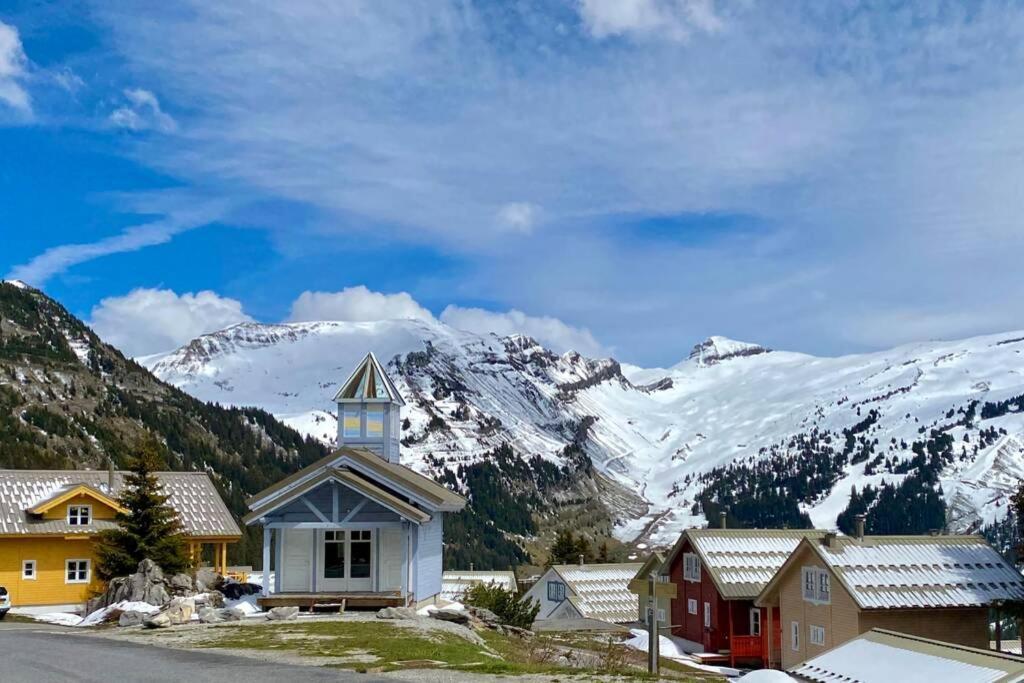 Vue Panoramique Sur Les Montagnes Plein Sud - T2 Skis Aux Pieds, Piscine & Spa Flaine Ngoại thất bức ảnh