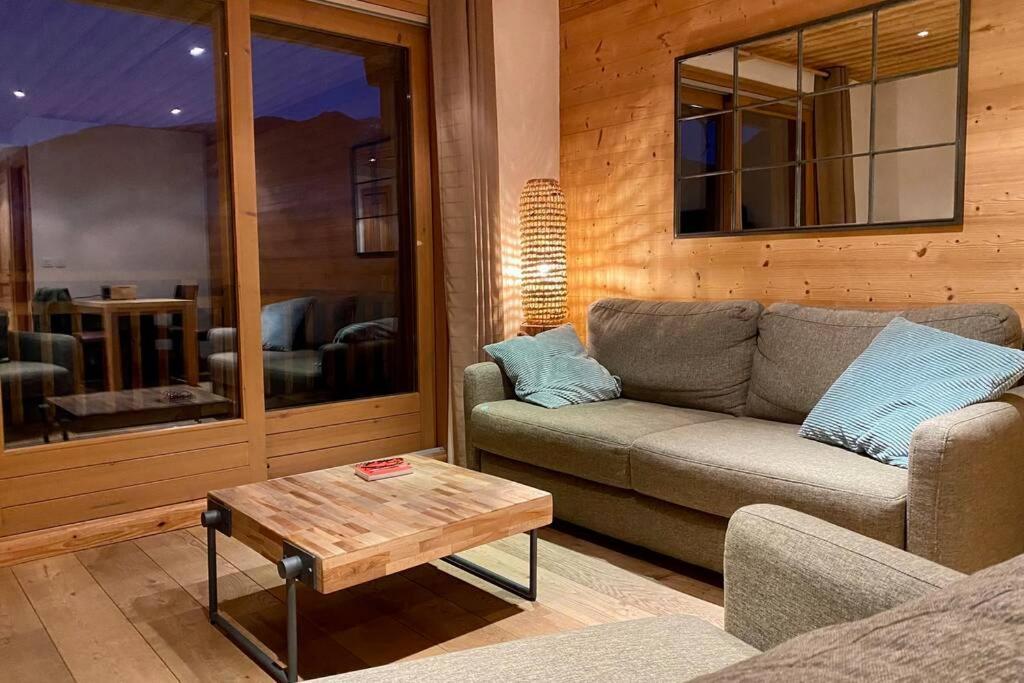 Vue Panoramique Sur Les Montagnes Plein Sud - T2 Skis Aux Pieds, Piscine & Spa Flaine Ngoại thất bức ảnh