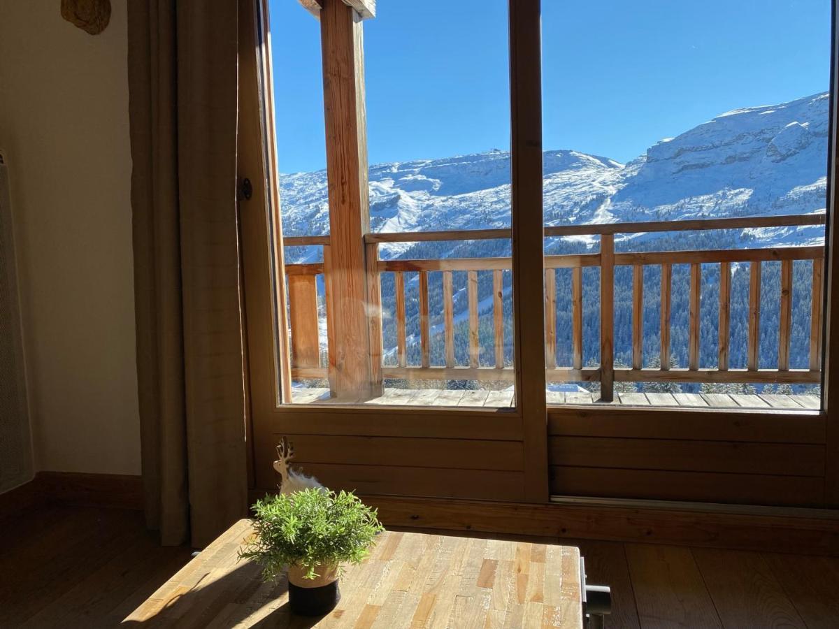 Vue Panoramique Sur Les Montagnes Plein Sud - T2 Skis Aux Pieds, Piscine & Spa Flaine Ngoại thất bức ảnh