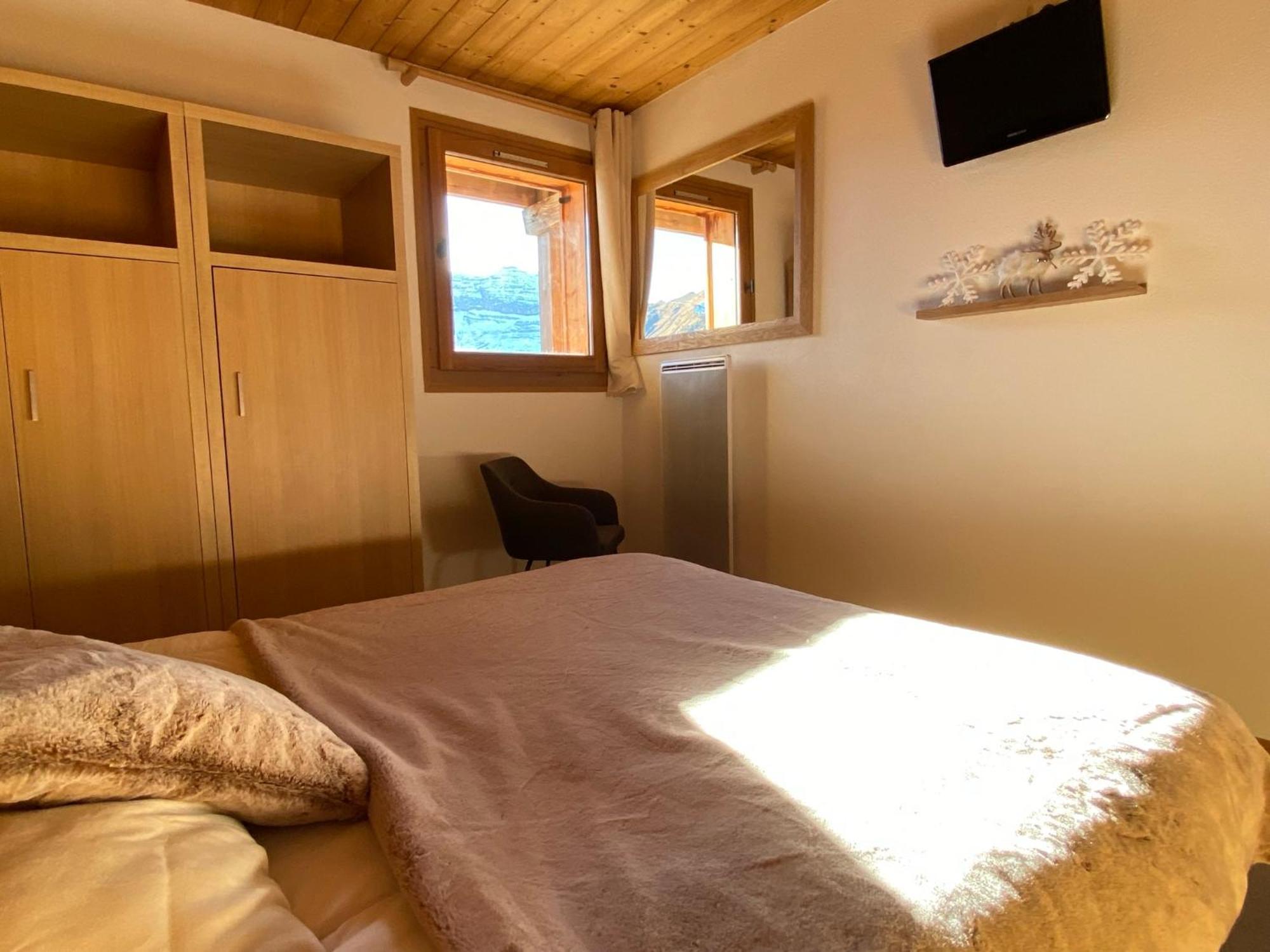 Vue Panoramique Sur Les Montagnes Plein Sud - T2 Skis Aux Pieds, Piscine & Spa Flaine Phòng bức ảnh